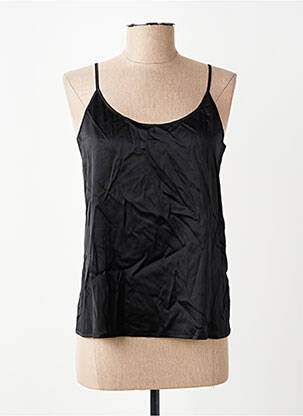 Top/caraco tissage satiné noir OSCALITO femme