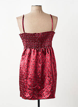 Nuisette/combinette effet matière satinée rouge PEPITA femme