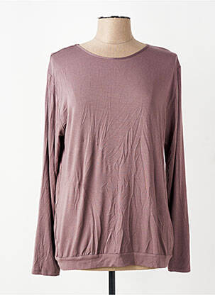 Top stretch manches longues violet COEMI femme