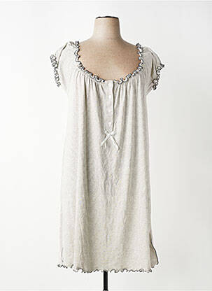 Chemise de nuit imprimé rayures gris ALBA BARGIACCHI femme