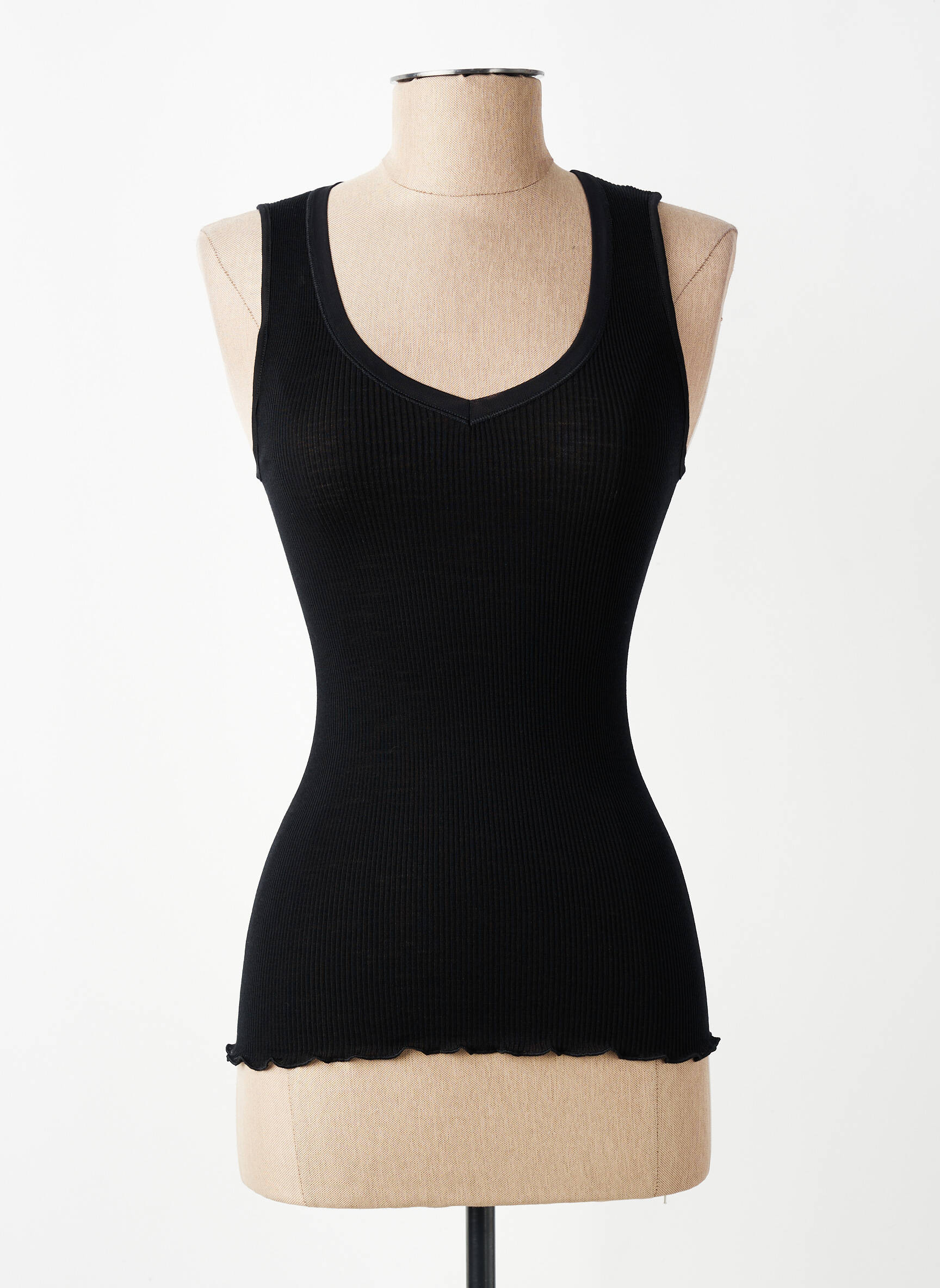Top/caraco stretch noir VITTORIA femme