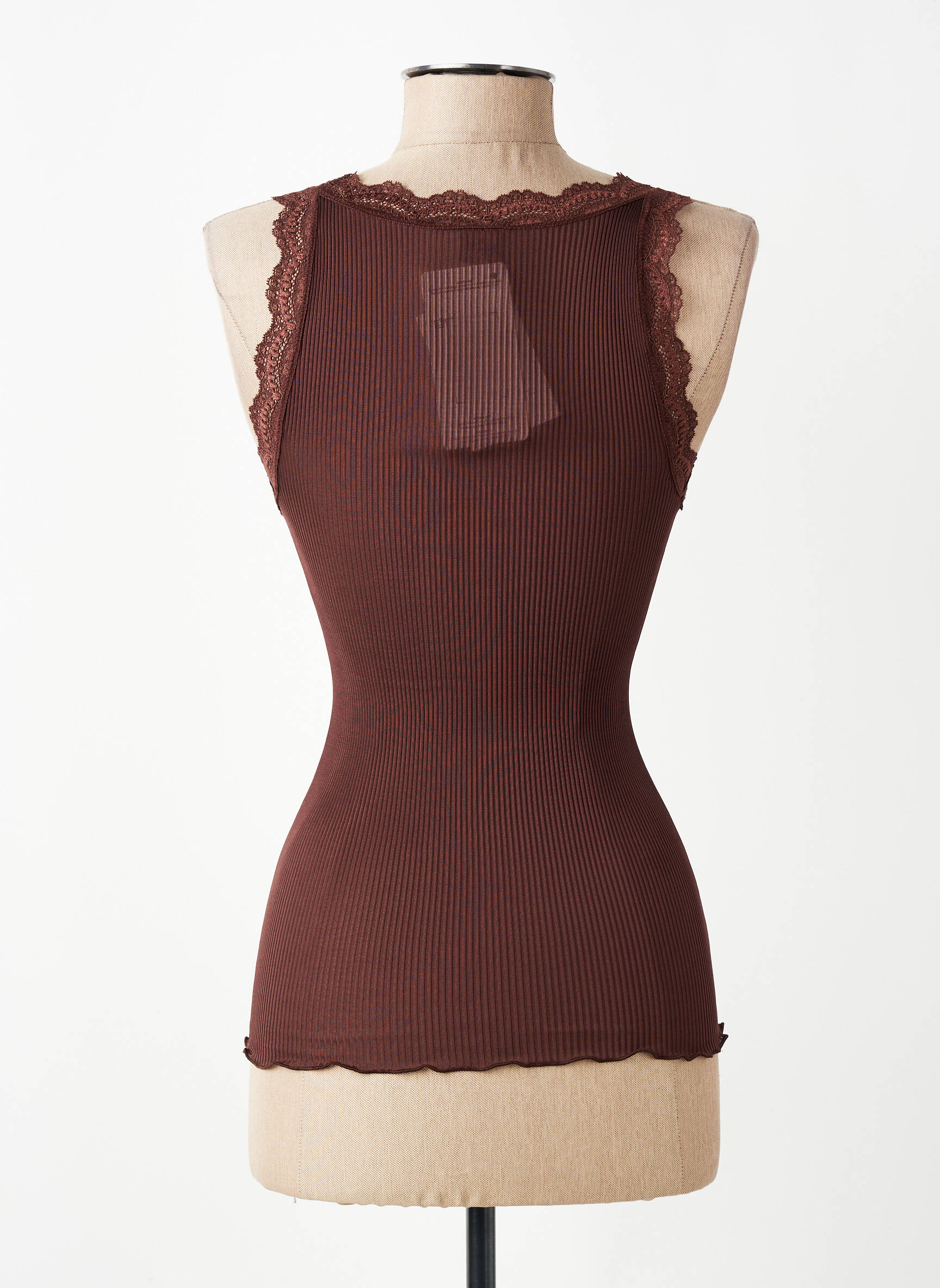 Top/caraco stretch marron OSCALITO femme