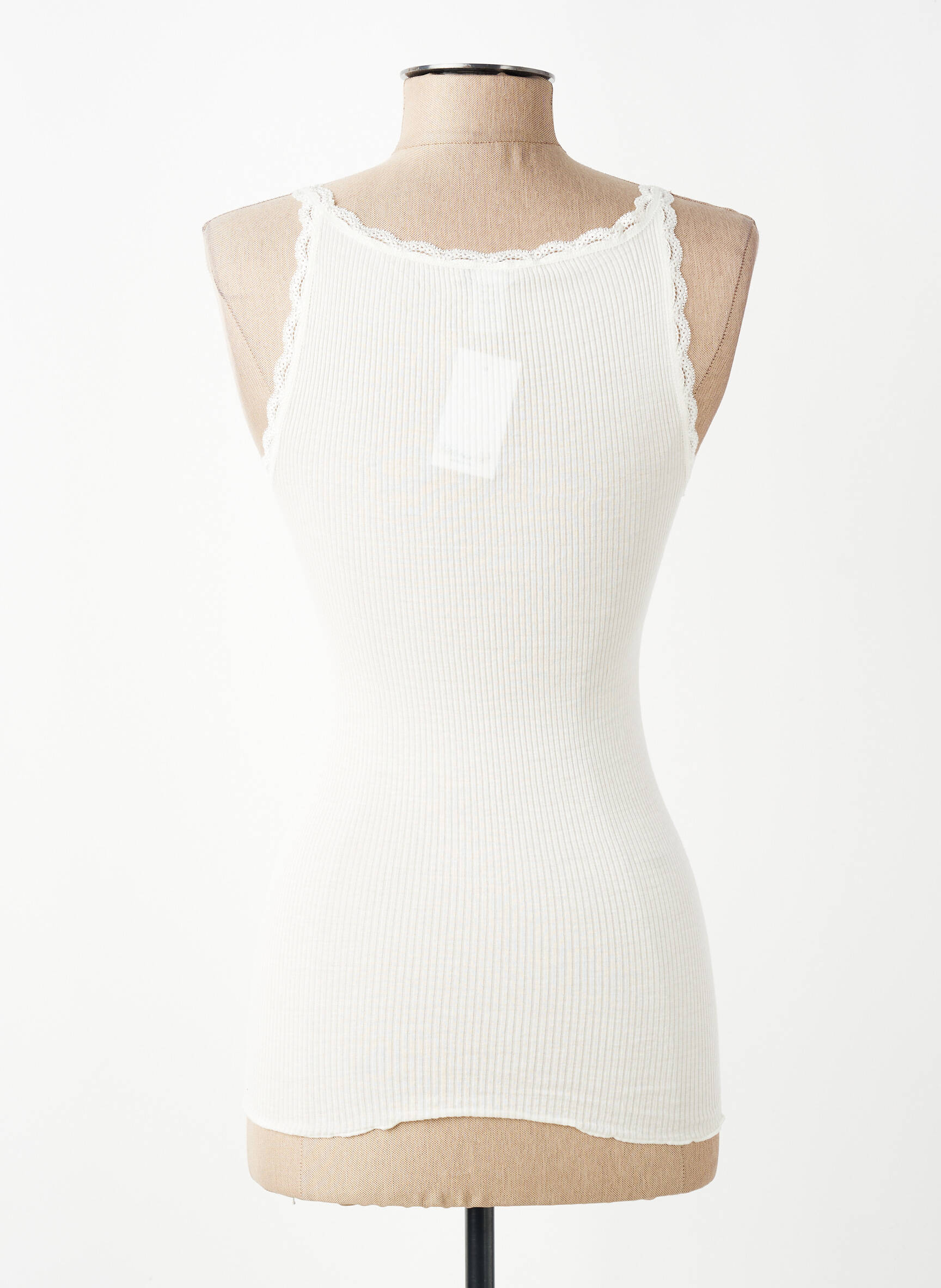 Top/caraco stretch blanc VITTORIA femme