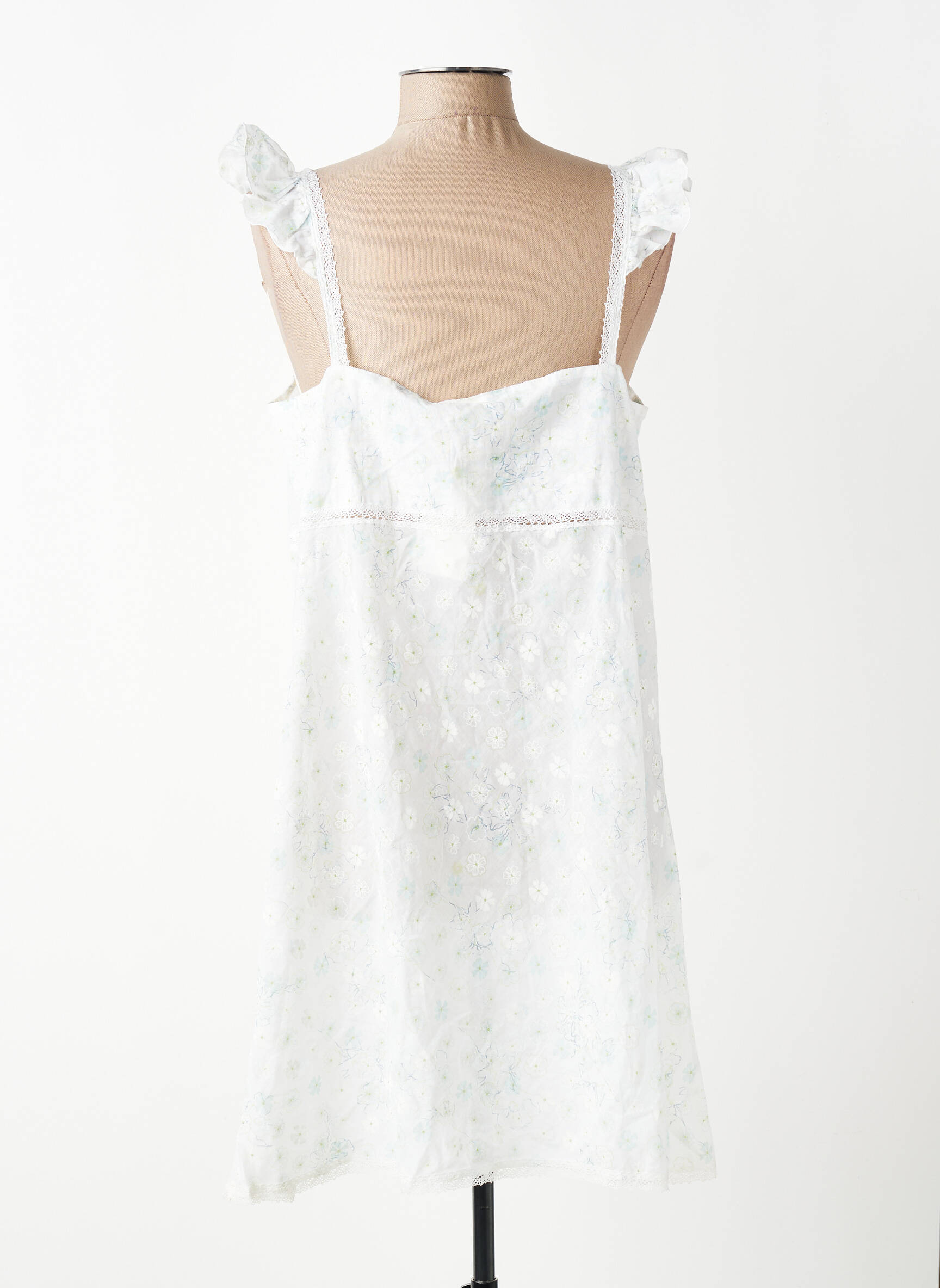Nuisette/combinette légère et transparente blanc PLUTO femme