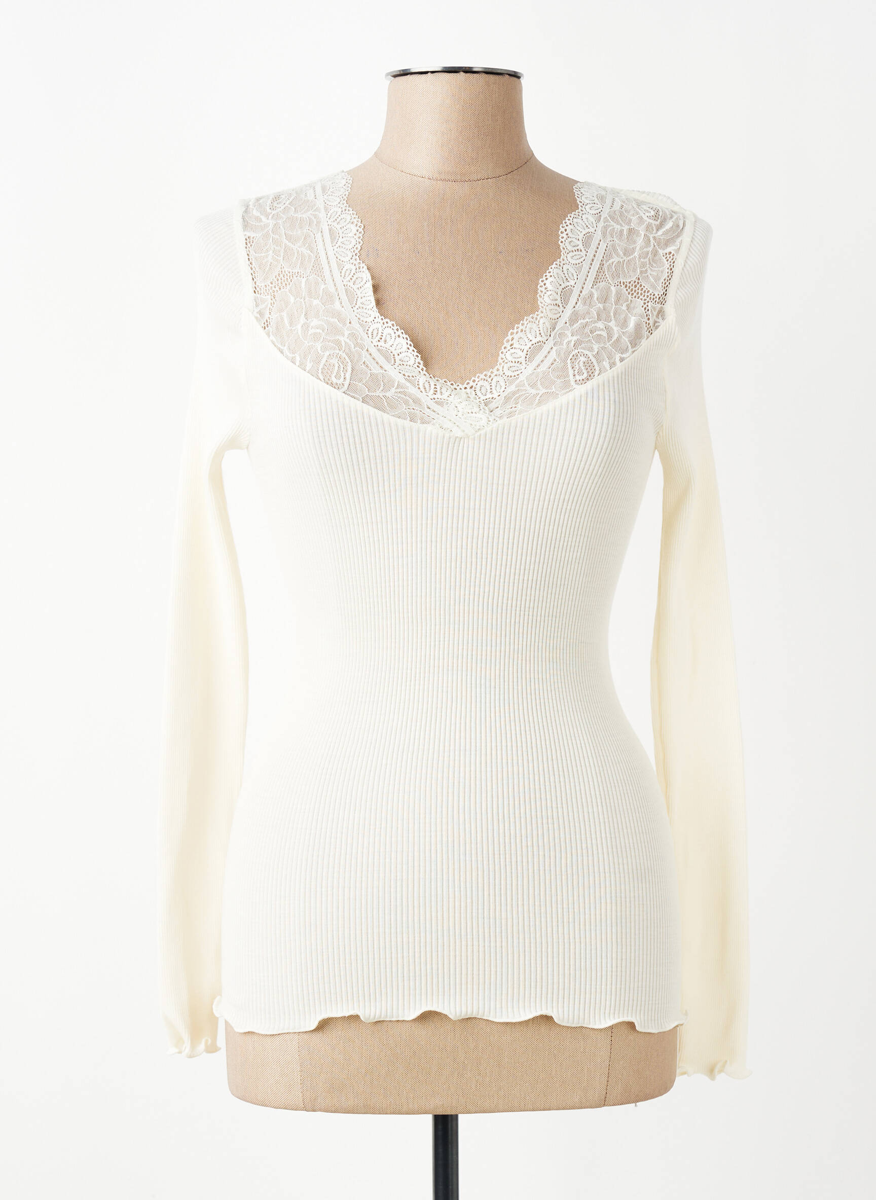 Top/caraco stretch blanc OSCALITO femme