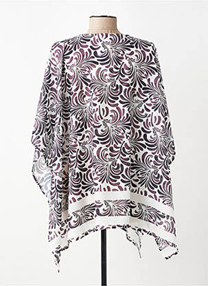 Poncho col v marron TWINSET femme