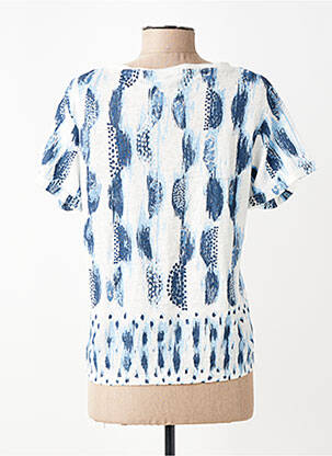 T-shirt imprimé fantaisie manches courtes bleu ANANKE femme
