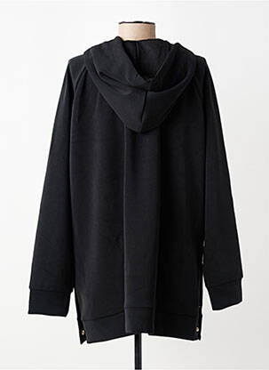 Sweat-shirt à capuche poches manches longues noir ELENA MIRO femme