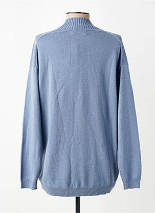 Pull col v manches longues bleu REPEAT femme