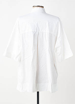 Chemisier manches courtes manches courtes blanc ELENA MIRO femme