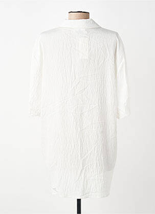 Chemisier tissage crêpe manches courtes beige WATERCULT femme