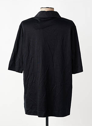 Polo stretch manches courtes noir ELENA MIRO femme