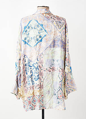 Tunique manches longues col v bleu ELENA MIRO femme