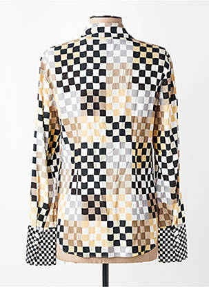 Chemisier tissage crêpe manches longues beige HERZEN'S ANGELEGENHEIT femme