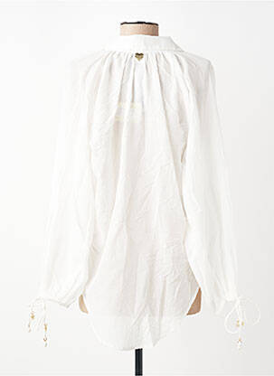 Tunique manches longues légère et transparente blanc TWINSET femme
