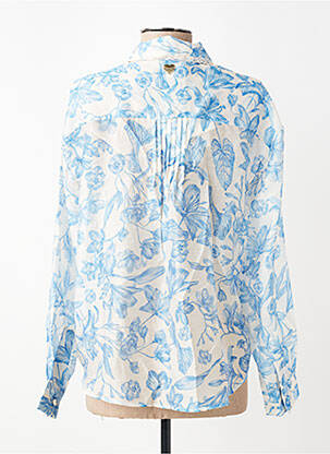 Chemisier imprimé fleurs manches longues bleu TWINSET femme
