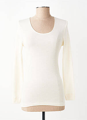 Top/caraco tissage jersey beige OSCALITO femme