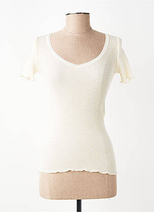 Top/caraco stretch beige VITTORIA B femme