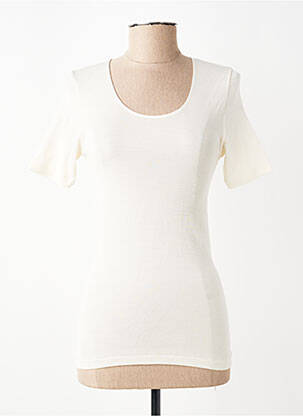 Top/caraco tissage jersey beige OSCALITO femme
