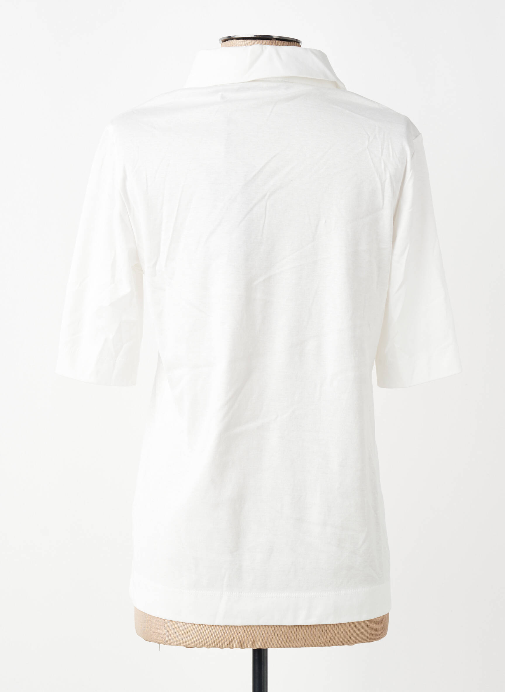 Polo stretch manches courtes beige ELENA MIRO femme