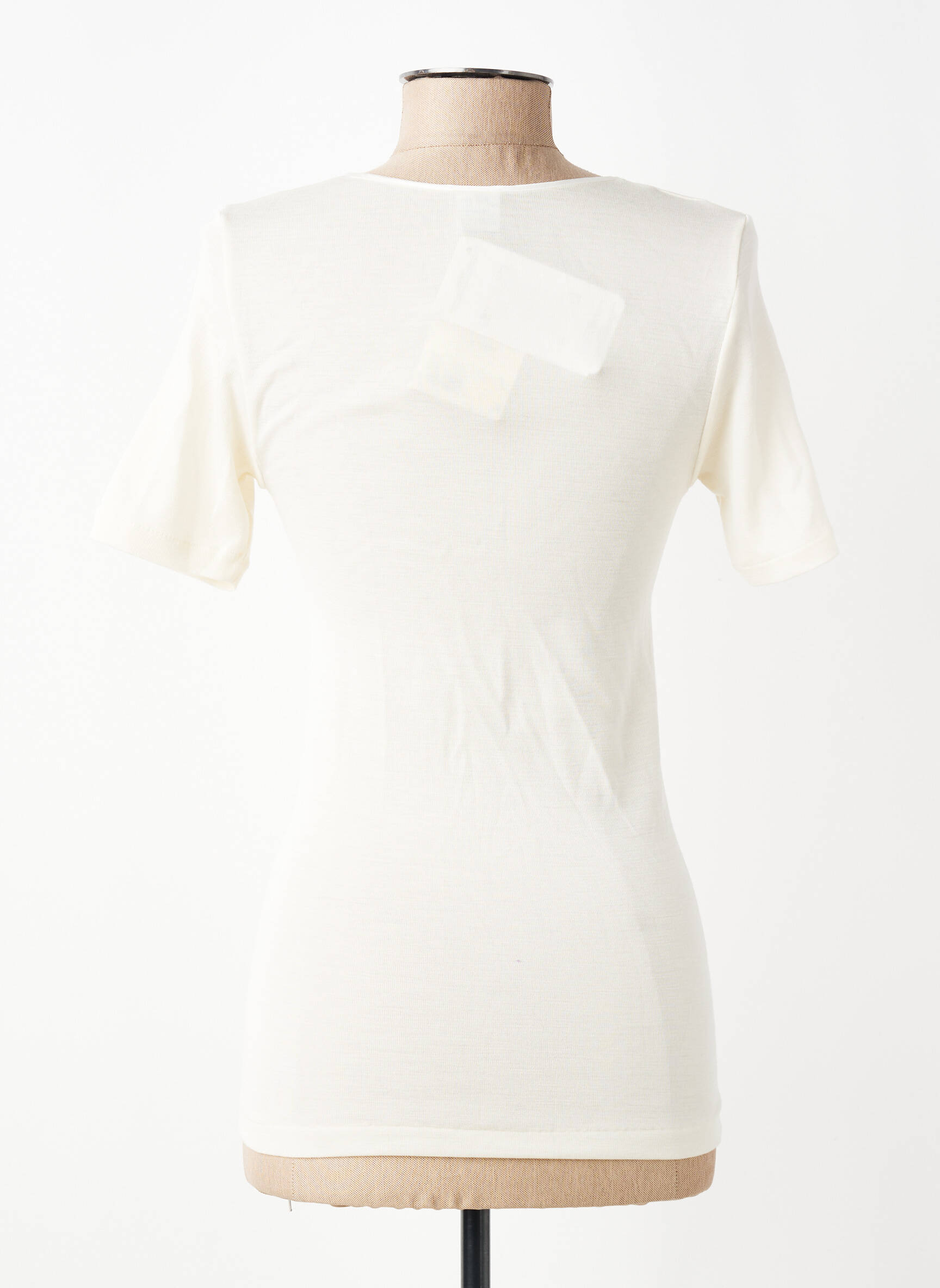 Top/caraco tissage jersey beige OSCALITO femme