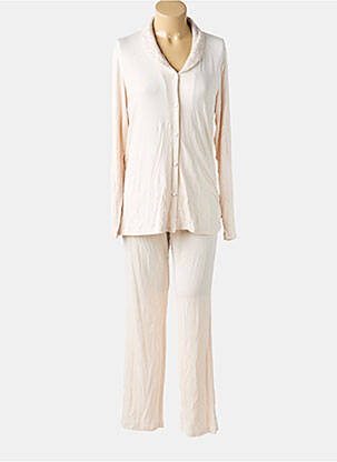 Pyjama tissage jersey beige LORMAR femme