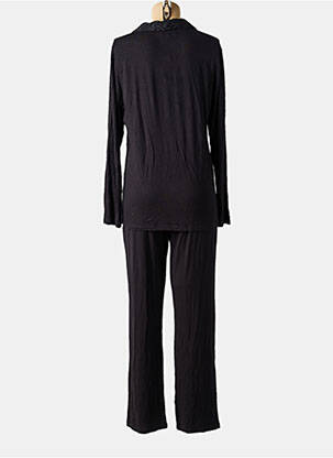 Pyjama tissage jersey noir LORMAR femme