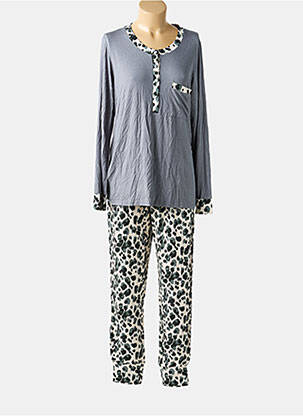 Pyjama tissage jersey gris LORMAR femme