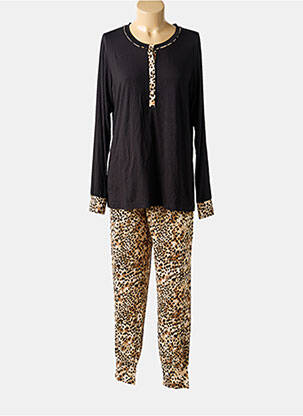 Pyjama tissage jersey noir LORMAR femme
