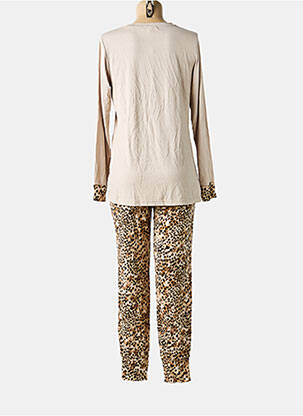 Pyjama tissage jersey beige LORMAR femme