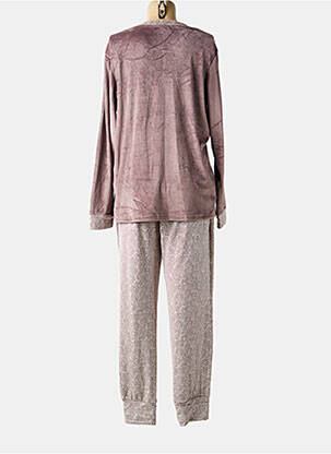 Pyjama tissage jersey violet LORMAR femme