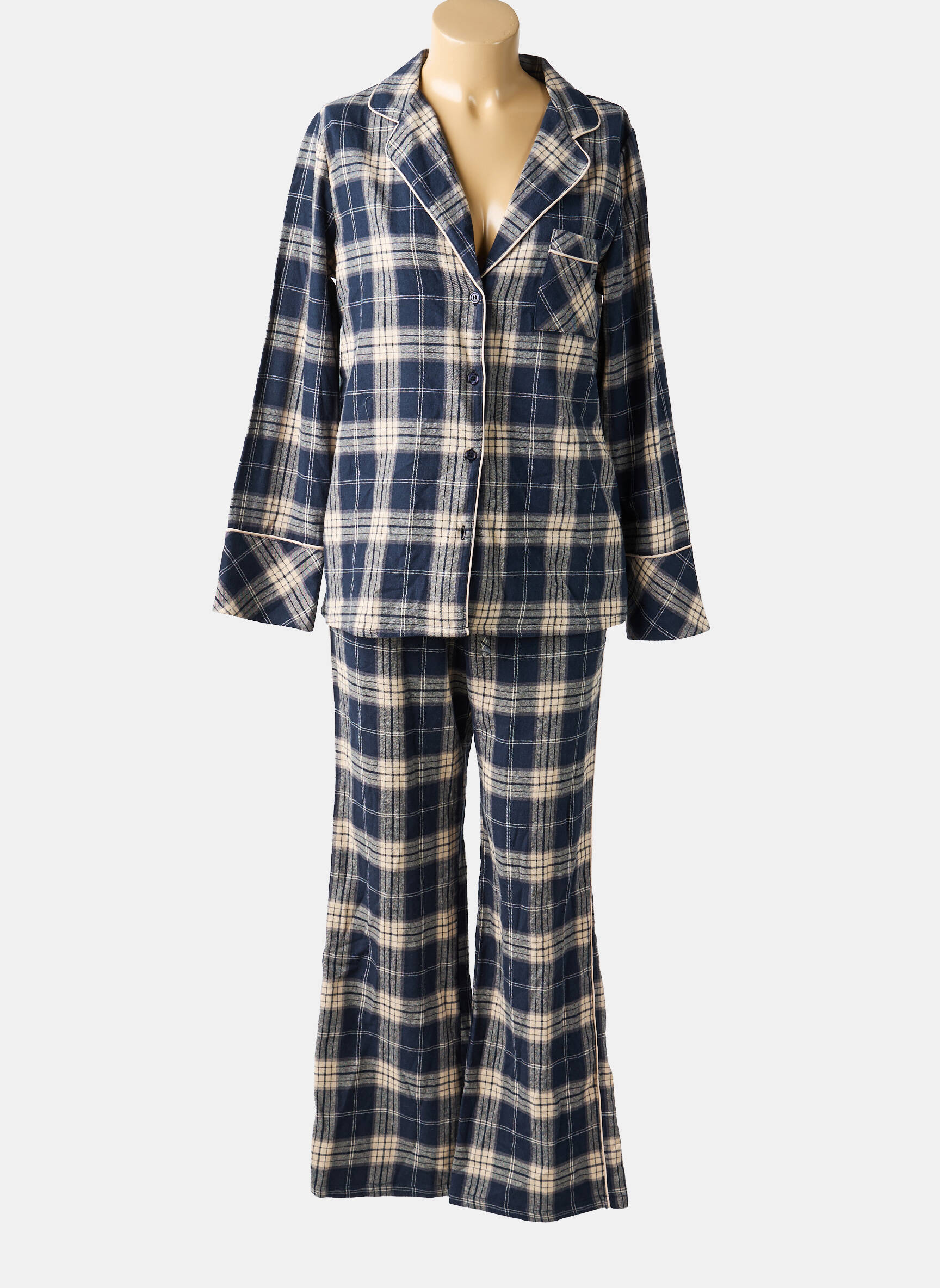 Pyjama tissage jersey bleu ARUELLE femme