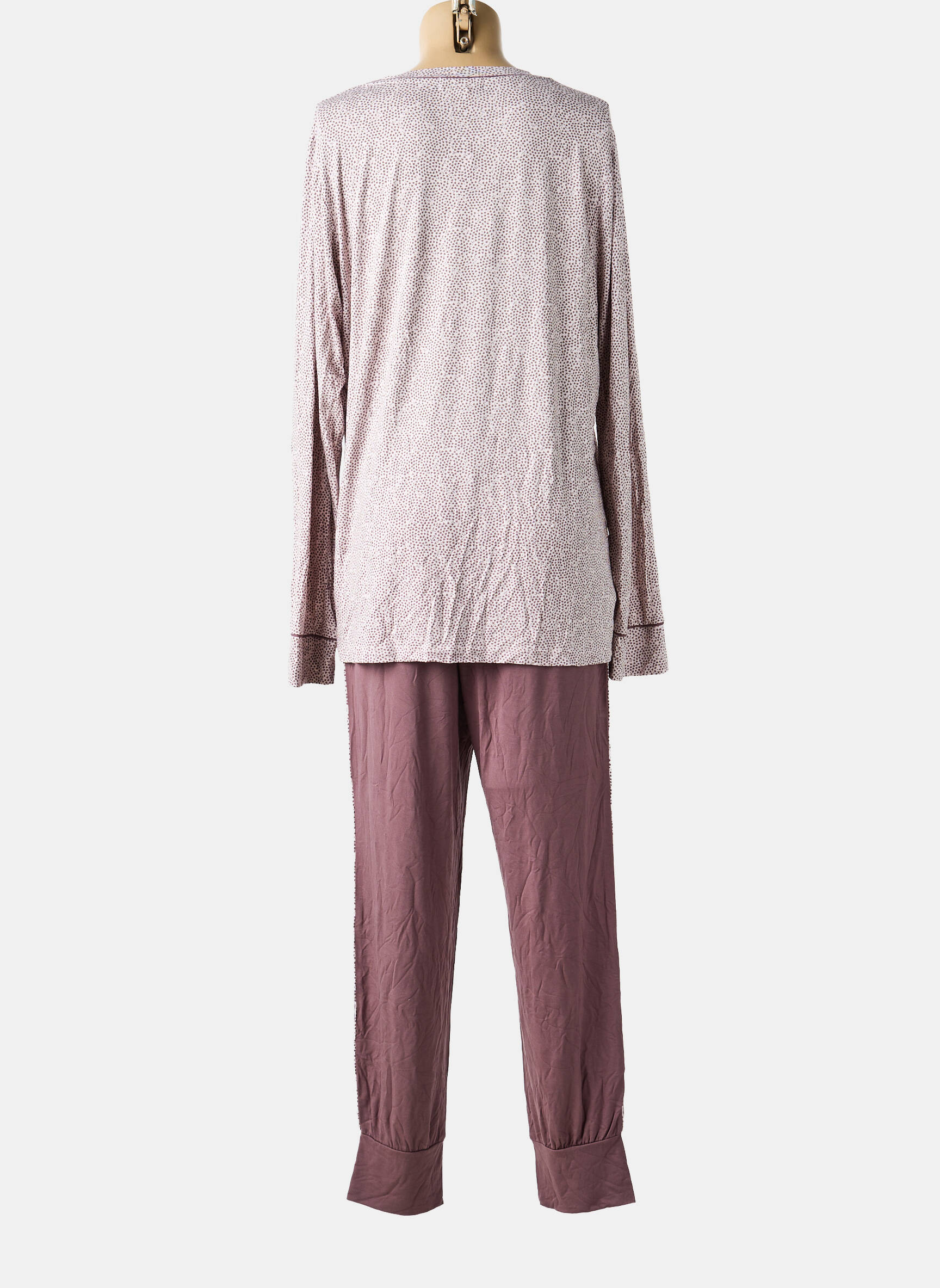 Pyjama tissage jersey violet LORMAR femme