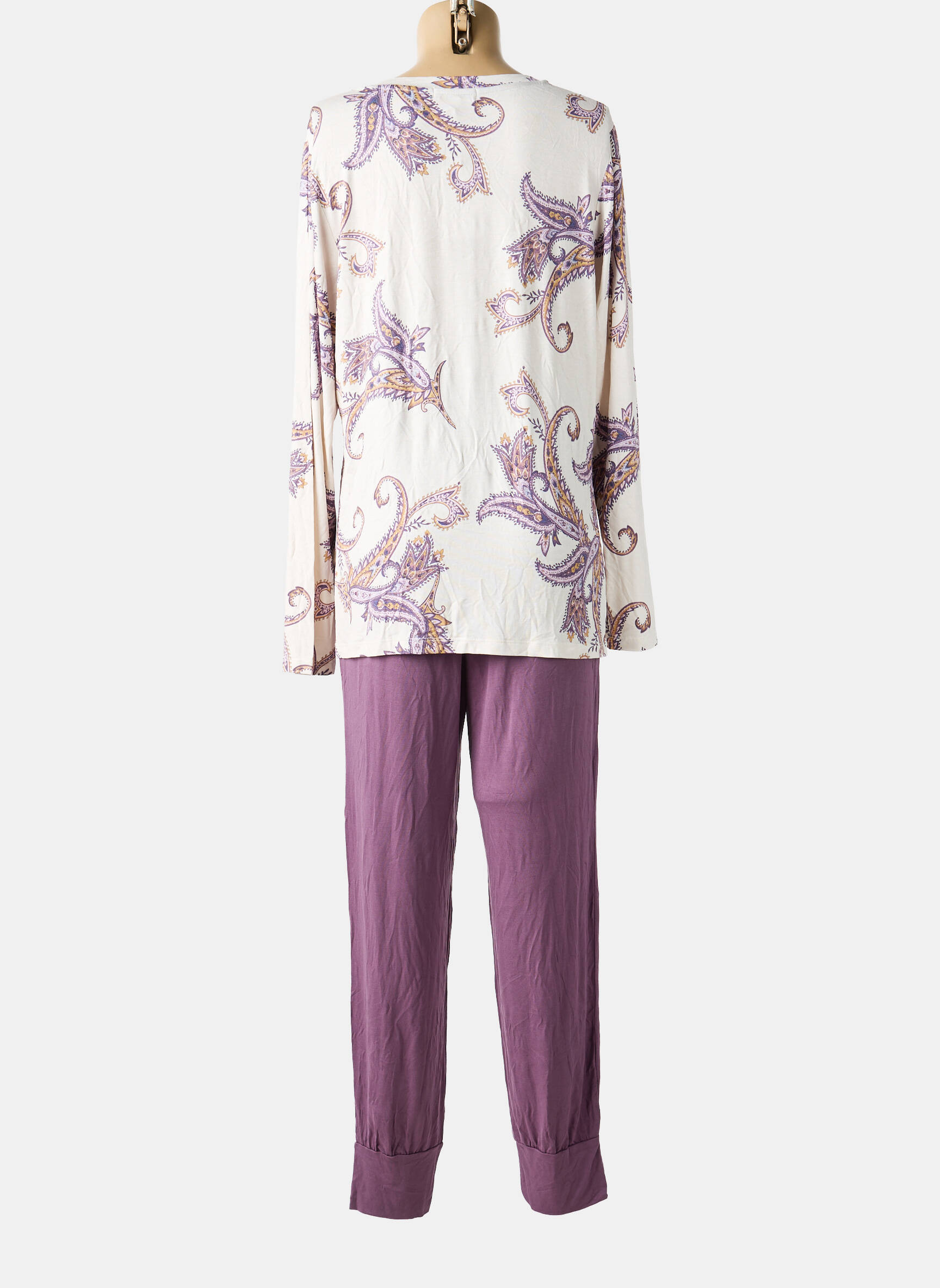 Pyjama tissage jersey violet LORMAR femme