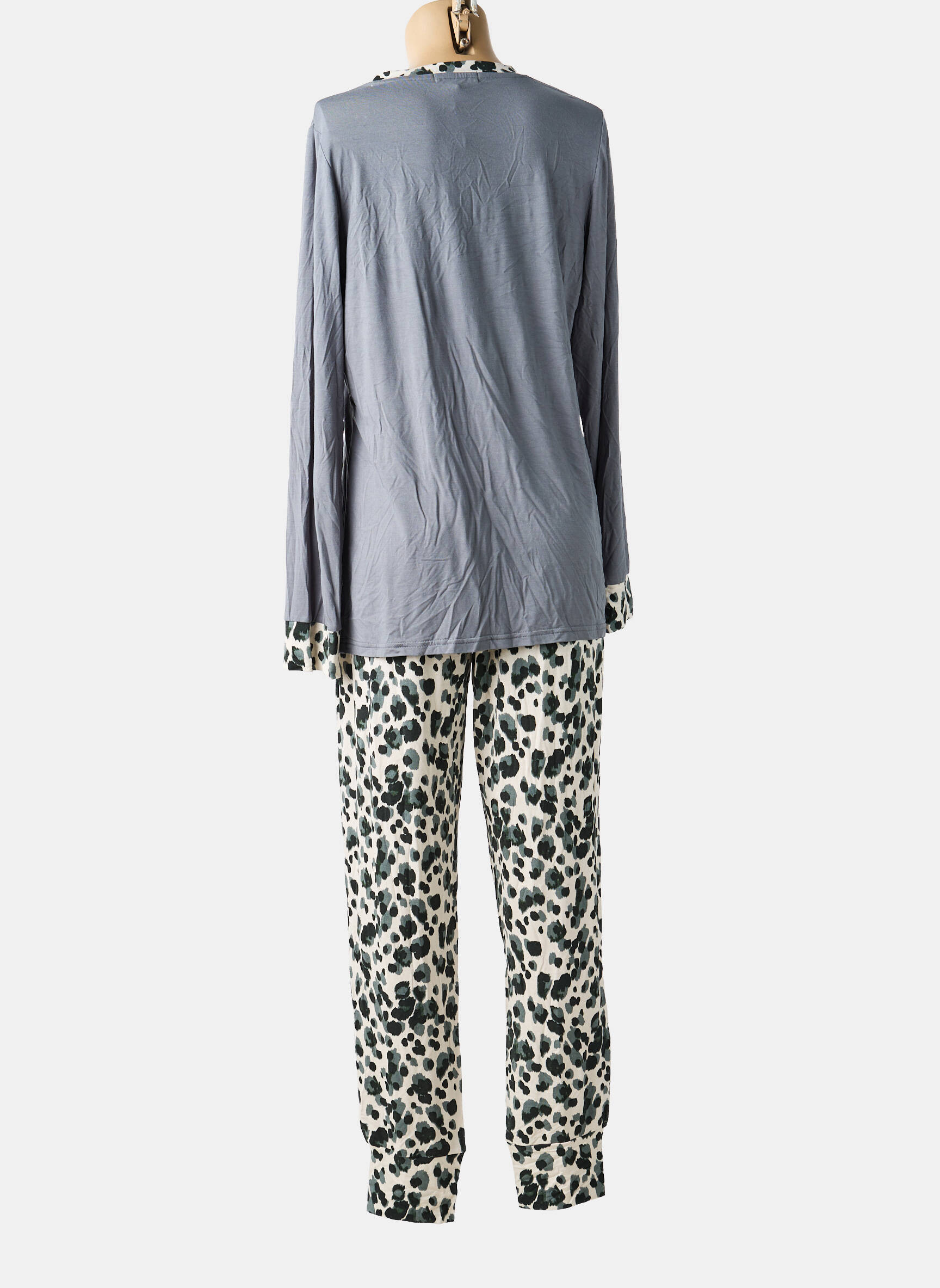 Pyjama tissage jersey gris LORMAR femme