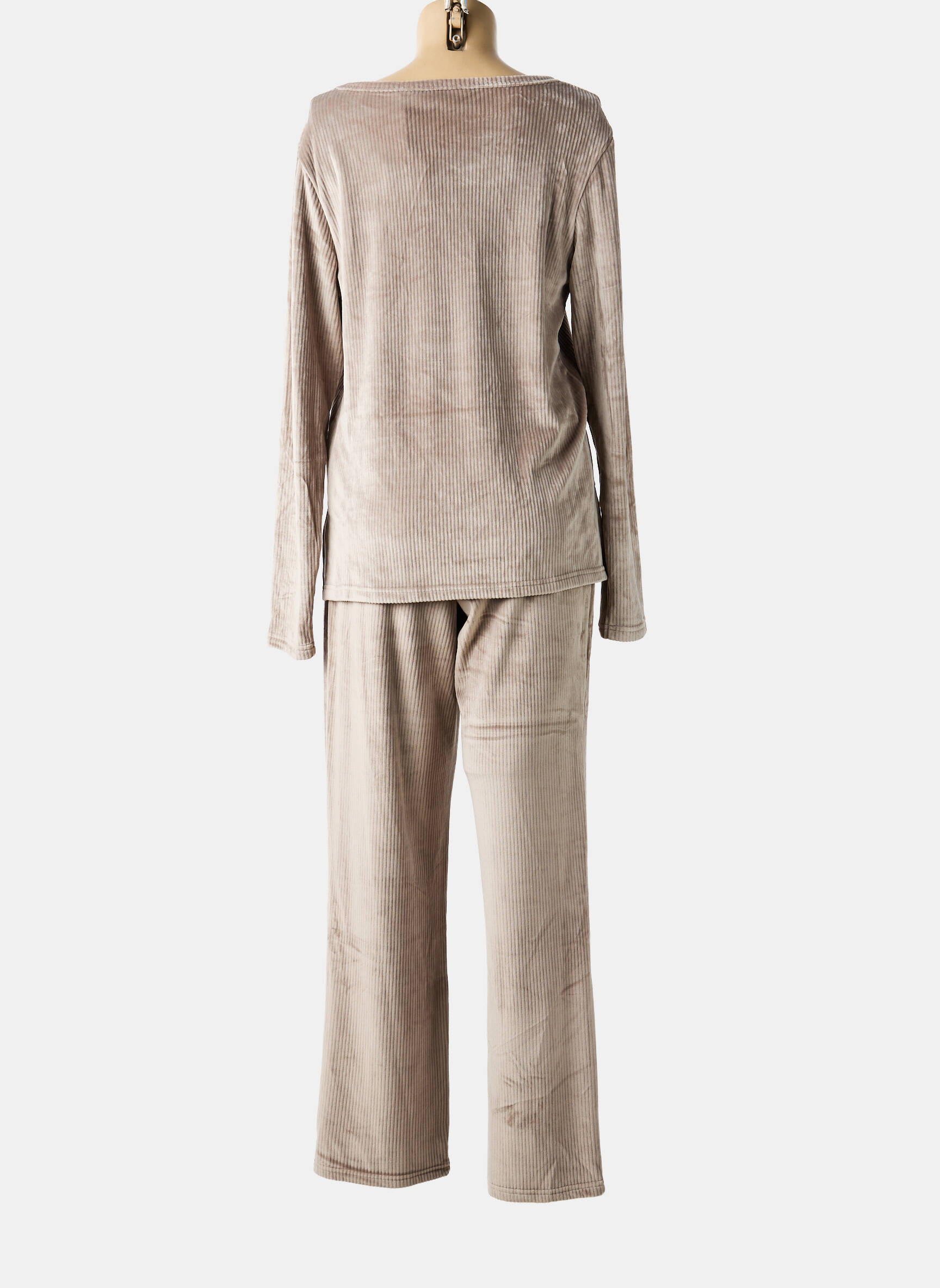 Pyjama coupe droite marron ARUELLE femme
