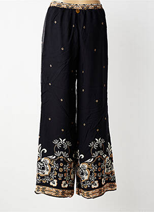 Pantalon droit tissage crêpe taille normale noir TWINSET femme