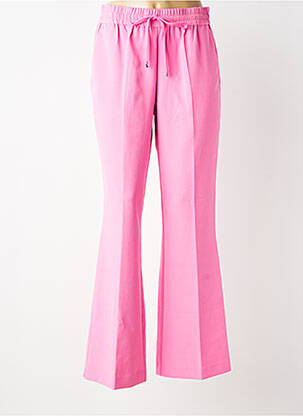 Pantalon droit stretch taille normale rose HERZEN'S ANGELEGENHEIT femme