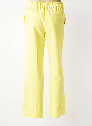 Pantalon droit stretch taille normale jaune HERZEN'S ANGELEGENHEIT femme