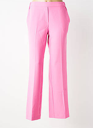 Pantalon droit stretch taille normale rose HERZEN'S ANGELEGENHEIT femme