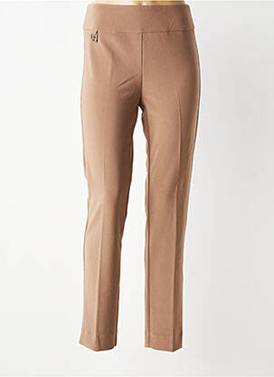Pantalon slim stretch taille normale marron JOSEPH RIBKOFF femme