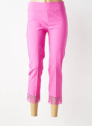 Pantacourt stretch taille normale rose JOSEPH RIBKOFF femme
