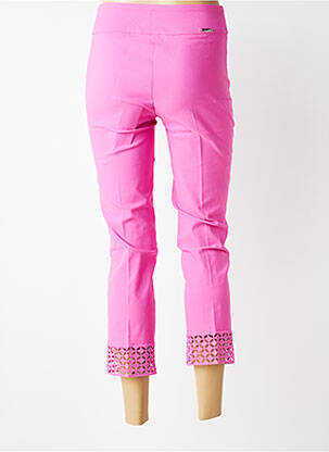 Pantacourt stretch taille normale rose JOSEPH RIBKOFF femme