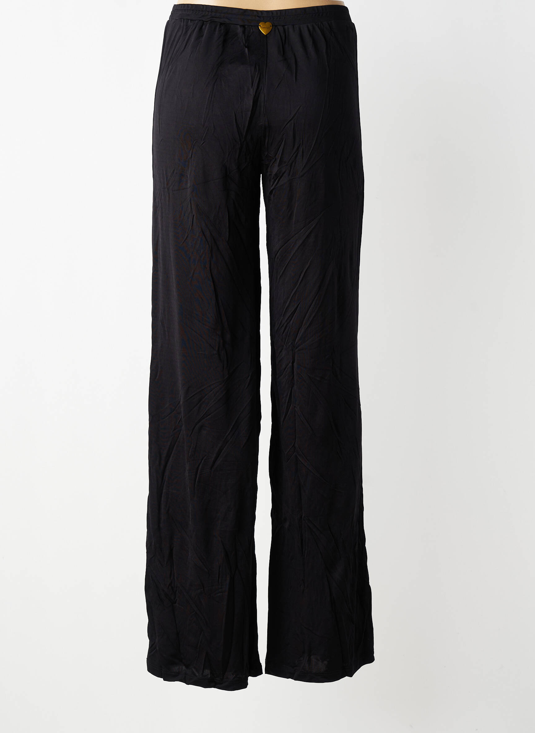 Pantalon droit taille élastique taille normale noir TWINSET femme