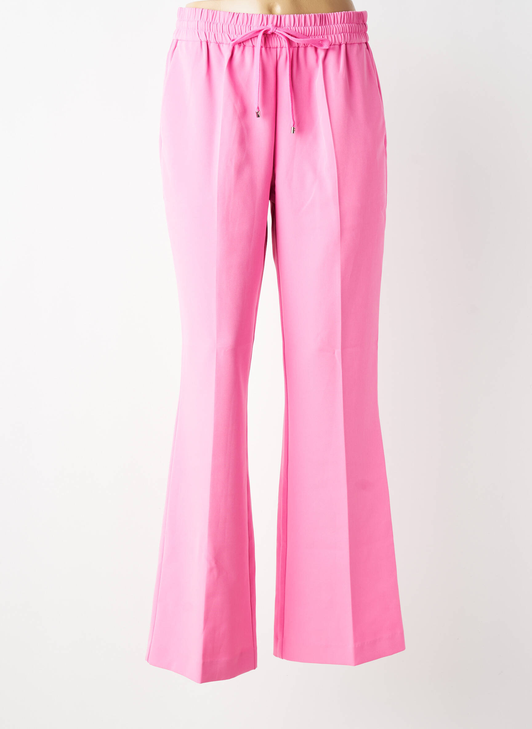Pantalon droit stretch taille normale rose HERZEN'S ANGELEGENHEIT femme