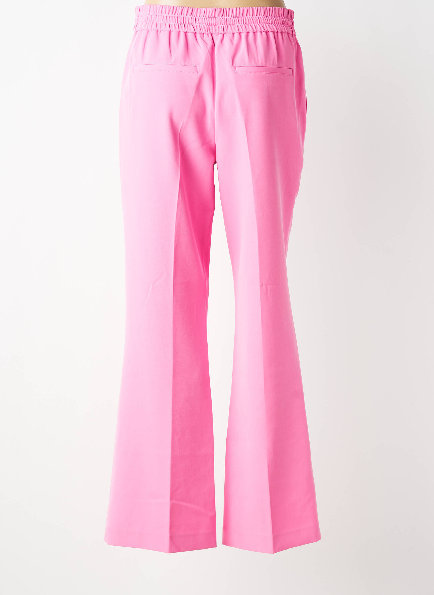 Pantalon droit stretch taille normale rose HERZEN'S ANGELEGENHEIT femme