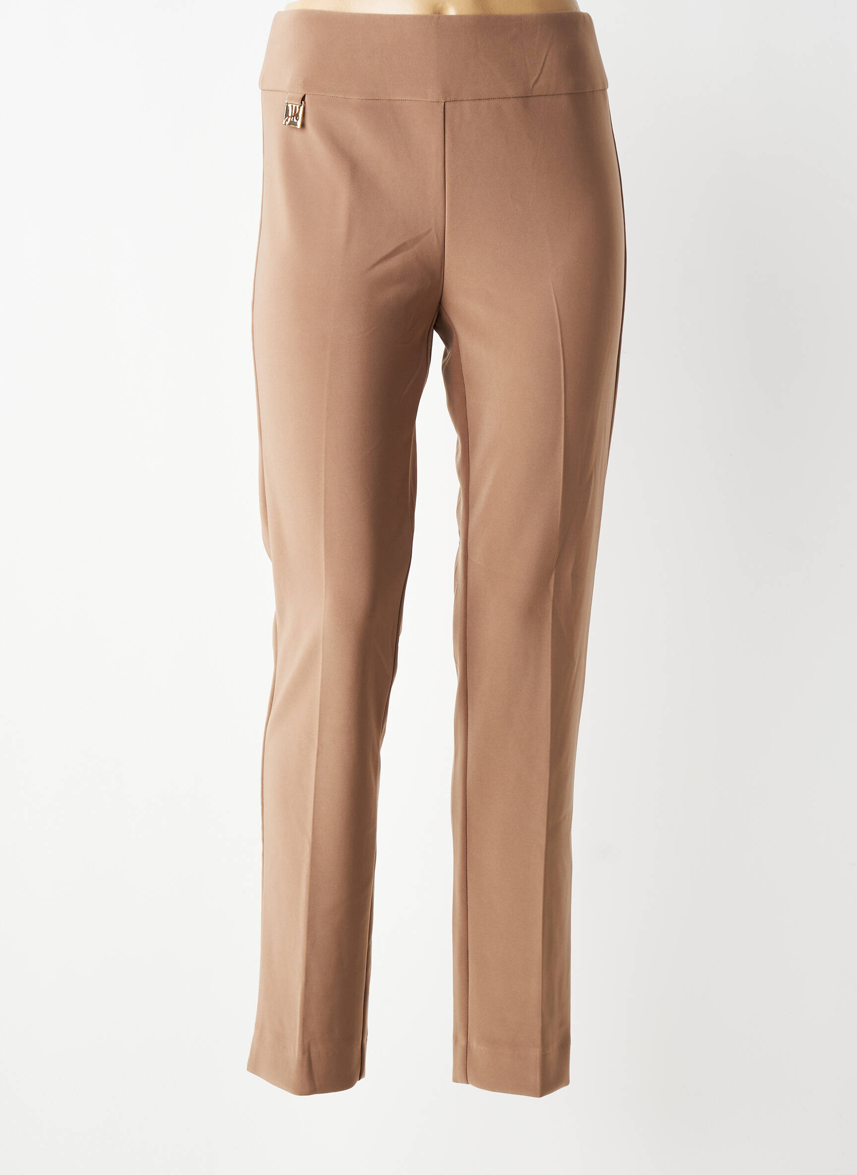 Pantalon slim stretch taille normale marron JOSEPH RIBKOFF femme