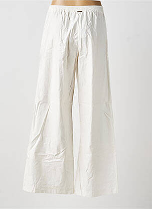 Pantalon large tissage popeline taille normale beige TWINSET femme
