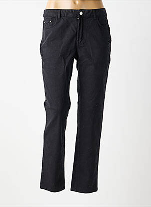 Pantalon slim tissage popeline taille normale noir ANANKE femme