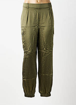 Pantalon cargo resserrée sur le bas taille normale vert CHARLOTTE SPARRE femme